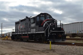 Cando Rail Services Locomotive parked for Repair and Maintenance